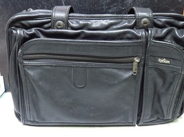 Vintage Hartmann Luggage Belting Black Leather Briefcase Laptop Case Travel Bag - £86.84 GBP