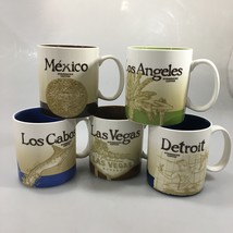 Starbucks Global Icon 16 oz Mugs Detroit Las Vegas Los Angeles Los Cabos... - $30.43+