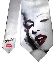 2016 Arrival - Marilyn Monroe white satin Necktie - Vintage Pin Up - £26.03 GBP