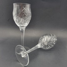 Set 2 Waterford Marquis Destiny Crystal Wine / Water Goblet Glasses Vtg ... - $47.21