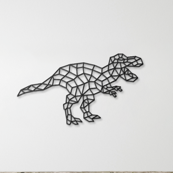 Dinosaur T-rex Removable Wall Metal Art Kids bedroom Sign Home Decor USA - $49.99 - $225.99