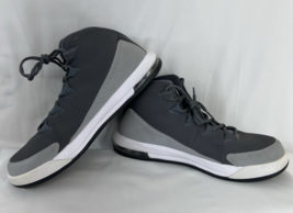 Jordan Air Deluxe Dark Gray White Wolf Gray 9.5 Mens Basketball Sneakers 807717 - £63.27 GBP