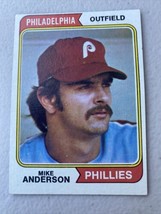 1974 TOPPS BASEBALL CARD # 619 Mike Anderson Phillies - £1.74 GBP
