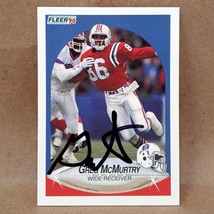 1990 Fleer Update #U-6 Greg McMurtry SIGNED Autograph RC New England Pat... - $4.95