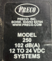 PRECO MODEL BACK UP ALARM #250 - $12.59