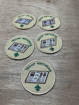 Official BSA Boy Scout Patch Troop Historian Lot Of 5 - £7.78 GBP