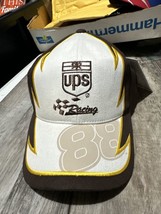 VTG NEW UPS Racing Nascar Hat Cap Strap Back #88 Dale Jarrett Robert Yates Brown - $19.79