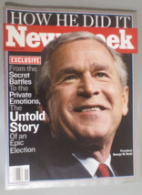 Newsweek Magazine How He Did It President George W Bush Epic Election Nov 15, 04 - £2.18 GBP
