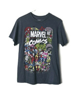 Marvel Comics Size Small Blue T-Shirt Villains Heroes - £7.58 GBP