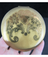 Vintage 1950&#39;s ZELL 5TH AVE COMPACT floral USA gold tone ESTATE SALE! - $33.99