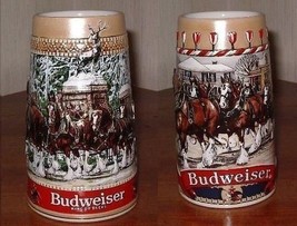 Anheuser Busch Budweiser Inc, King of Beers Series Steins TWO - £64.94 GBP