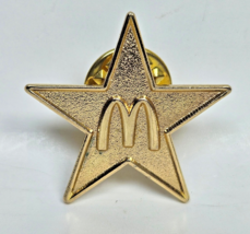 Mcdonalds Gold Textured Star Group II 2013 Lapel Pin Collectible - $7.02 CAD