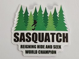 Sasquatch Reigning Hide and Seek World Champion Sticker Decal Cool Embellishment - £1.80 GBP