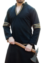 Medieval Celtic Viking Blue Tunic Full Sleeves renaissance shirt SCA - £68.11 GBP+