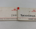 2002 Kia Sedona Owners Manual Set OEM M01B31056 - $14.84