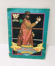 WWF World Wrestling Federation Macho Man Randy Savage 1985 School Portfolio Vtg - £45.77 GBP
