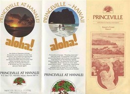 Princeville at Hanalei Brochure &amp; Rate &amp; Facility Information 1978 Kauai Hawaii - £20.83 GBP