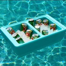 FLOAT BAR BARGE PARTY BEER COOLER BARGE FLOATABLE SNACK BAR POOL BAR BEACH - $290.07
