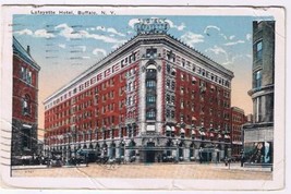 New York Postcard Buffalo Lafayette Hotel 1918 - £1.57 GBP