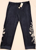 Johnny Was Embroidered Leona Pants Sz.XL Midnight - $99.97
