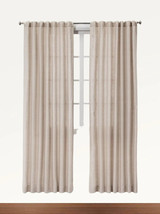 Threshold Curtain Panel--1 Pack--Natural Linen--108&quot; x 54&quot; - £9.42 GBP
