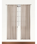 Threshold Curtain Panel--1 Pack--Natural Linen--108&quot; x 54&quot; - £9.43 GBP