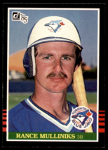 1985 Donruss #485 Rance Mulliniks Toronto Blue Jays Baseball Card - $1.29