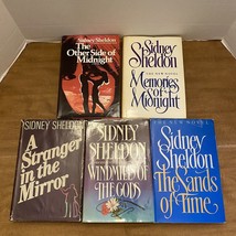 Lot Of 5 Sidney Sheldon Hardcover Romance Novels - £10.61 GBP