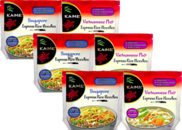 Ka-Me Singapore &amp; Vietnamese Pho Express Fresh Cooked Rice Noodles, Vari... - £33.44 GBP