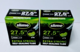 Set of 2 Slime  27.5” Bicycle Tube Self-Sealing - 2.0-2.40” Schrader Valve- Bike - £10.38 GBP