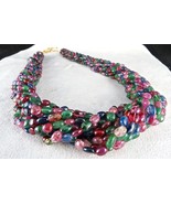 NATURAL EMERALD RUBIES BLUE SAPPHIRE SPINEL BEADS LONG 995 CTS GEMSTONE ... - $306,238.56 MXN