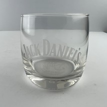 Jack Daniels OLD NO 7 Brand Logo Round Rocks Low-Profile Glass Design - £7.10 GBP