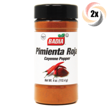 2x Shakers Badia Cayenne Pepper Seasoning | 4oz | Gluten Free! | Pimienta Roja - £11.96 GBP