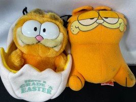 Pair of Vintage Garfield Stuffed Animals 1981 Fun Farm and Easter - £9.39 GBP
