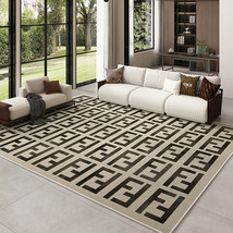 Living Room Carpet Full French Black And White Home - £18.94 GBP+