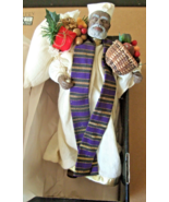 MATUNDA YA KWANZA DOLL  KWANZAA FATHER SANTA CHRISTMAS  AA/BLACK  CMS  #324 - £14.15 GBP