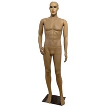 Male Full Body Realistic Mannequin Display Head Turns Dress Form w/Base ... - $107.99