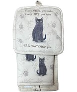 Black Cat 3-Piece Kitchen Set - Oven Mitt, Pot Holder &amp; Towel Set - €20,74 EUR