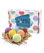 Bubbly Bombs Set of 6 Bath Bombs Fuzzies Skin Moisturizer Shower Cap Inc... - $9.99