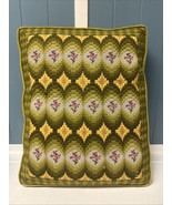 Vintage Hand Stitched Crewel Art Embroidery Needlepoint Tapestry 18” X 1... - $54.14 CAD