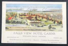 1910s Falls View Hotel Cabins Niagara Falls Canada Postcard Stanley St P... - £7.57 GBP