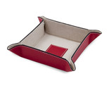 Bey Berk RED Leather Snap Valet with Pig Skin Tray Leather Lining - $39.95