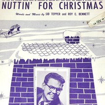 Nuttin&#39; For Christmas Sheet Music Vtg 1955 Stan Freberg Sid Tepper Roy C... - $7.73