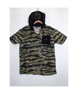 WXYZ  Mens XL Camouflage Hooded Shirt Cotton - $14.68