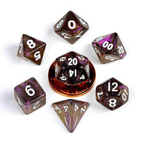 MDG Acrylic 10mm Poly Dice Set Stardust - Super Volcano - £24.04 GBP