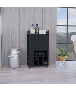 Fargo Bar Cart: Cabinet, 6 Wine Racks &amp; Casters - $326.32 CAD