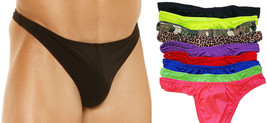 Men&#39;s Stretch Thong Underwear 9001 Spandex Animal Camo Prints QUANTITY D... - $13.99