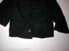 New Kimchi Blue Black Jacket 3/4 Sleeves Womens Crop Cotton Anthropologie S  - £97.88 GBP