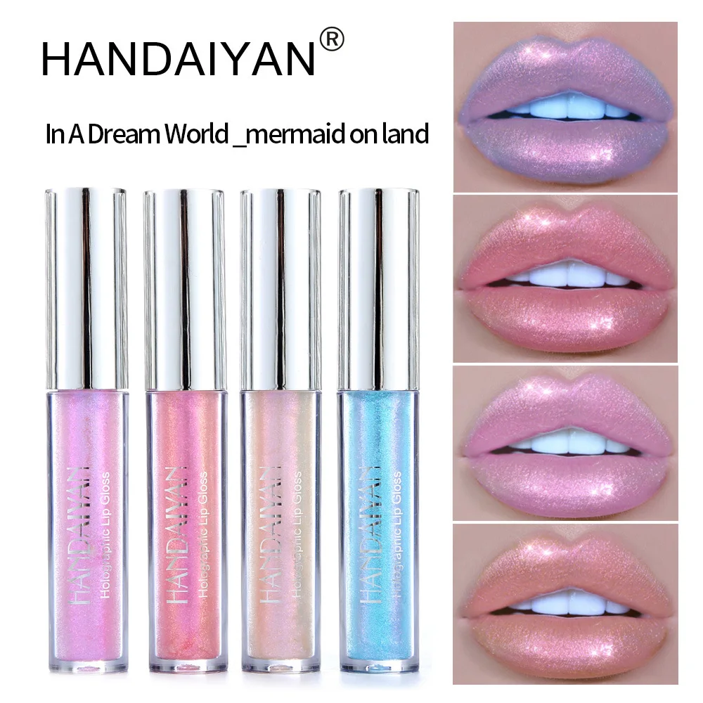 Play Handaiyan 6 Colors Lip Gloss Longlasting Glitter Red Nude Lipstick Liquid W - £23.25 GBP