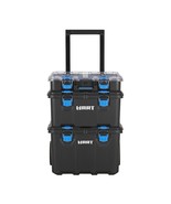 Mobile Rolling Tool Chest Storage and Organization Stack System Black &amp; ... - $113.31